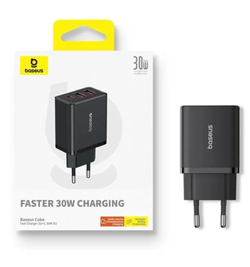Зарядні Baseus 30w,45w,65w,100w,140w з кабелем — фото 2