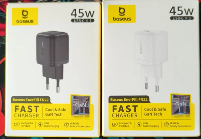 Зарядні Baseus 30w,45w,65w,100w,140w з кабелем — фото 3