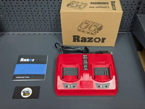Быстрое 2.2А х2 Зарядное устройство Razor двойное с радиаторами Охлаждения Для Батарей акб Razor Makita ProCraft Stromo Макита