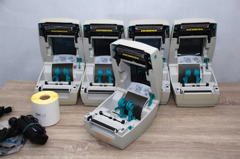 ZEBRA TLP2844-Z термотрансферний принтер етикеток наклейок 101мм USB — фото 6