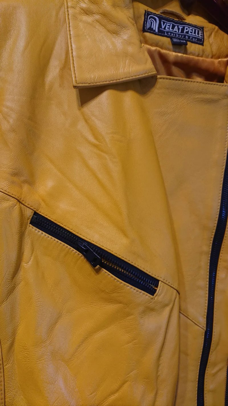 Жіноча шкіряна куртка VELAT PELLE, натуральна шкіра, 3XL–4XL — фото 8