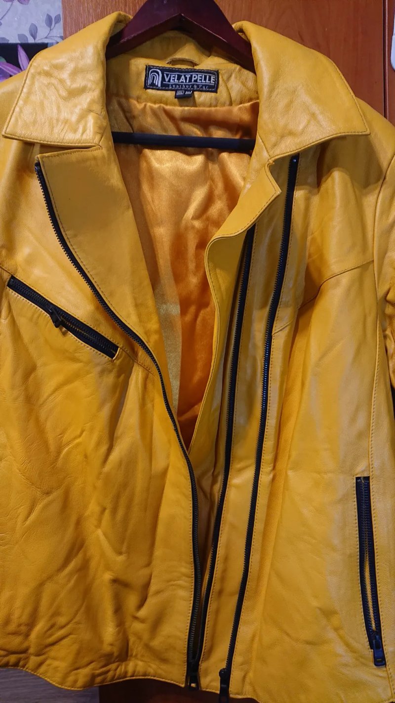 Жіноча шкіряна куртка VELAT PELLE, натуральна шкіра, 3XL–4XL — фото 3