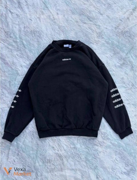 Жіночий світшот Adidas Originals Repeat Logo Crewneck чорний розмір М