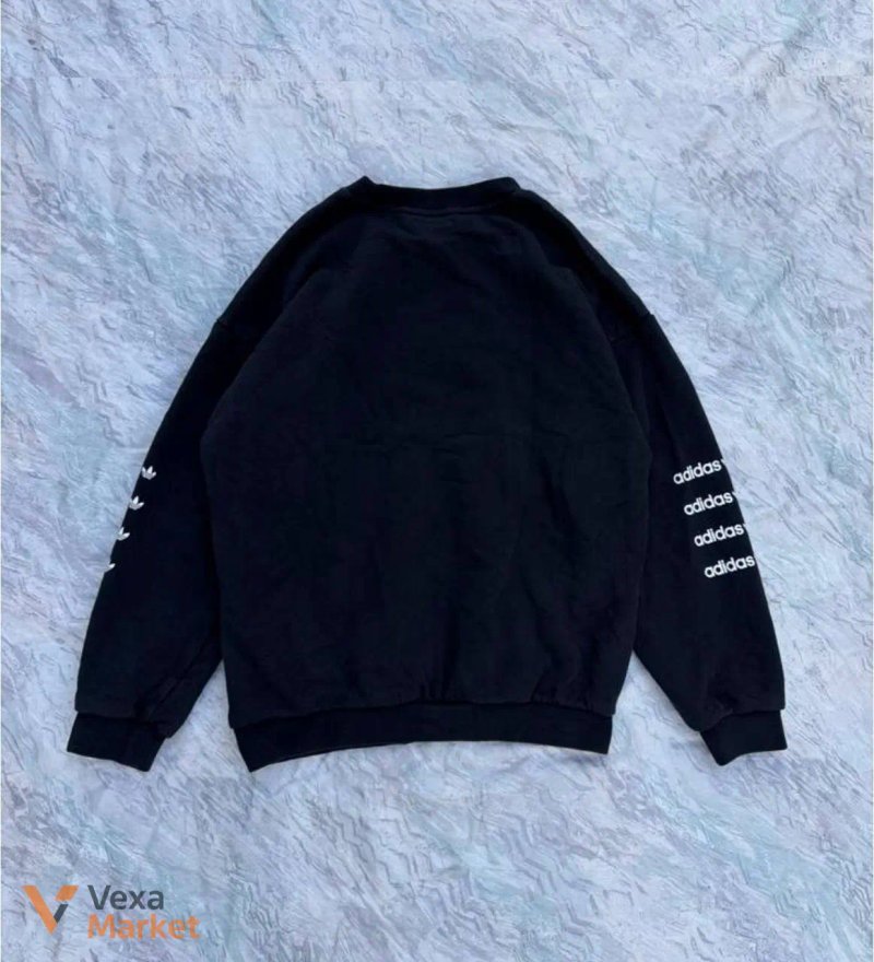 Жіночий світшот Adidas Originals Repeat Logo Crewneck чорний розмір М — фото 4