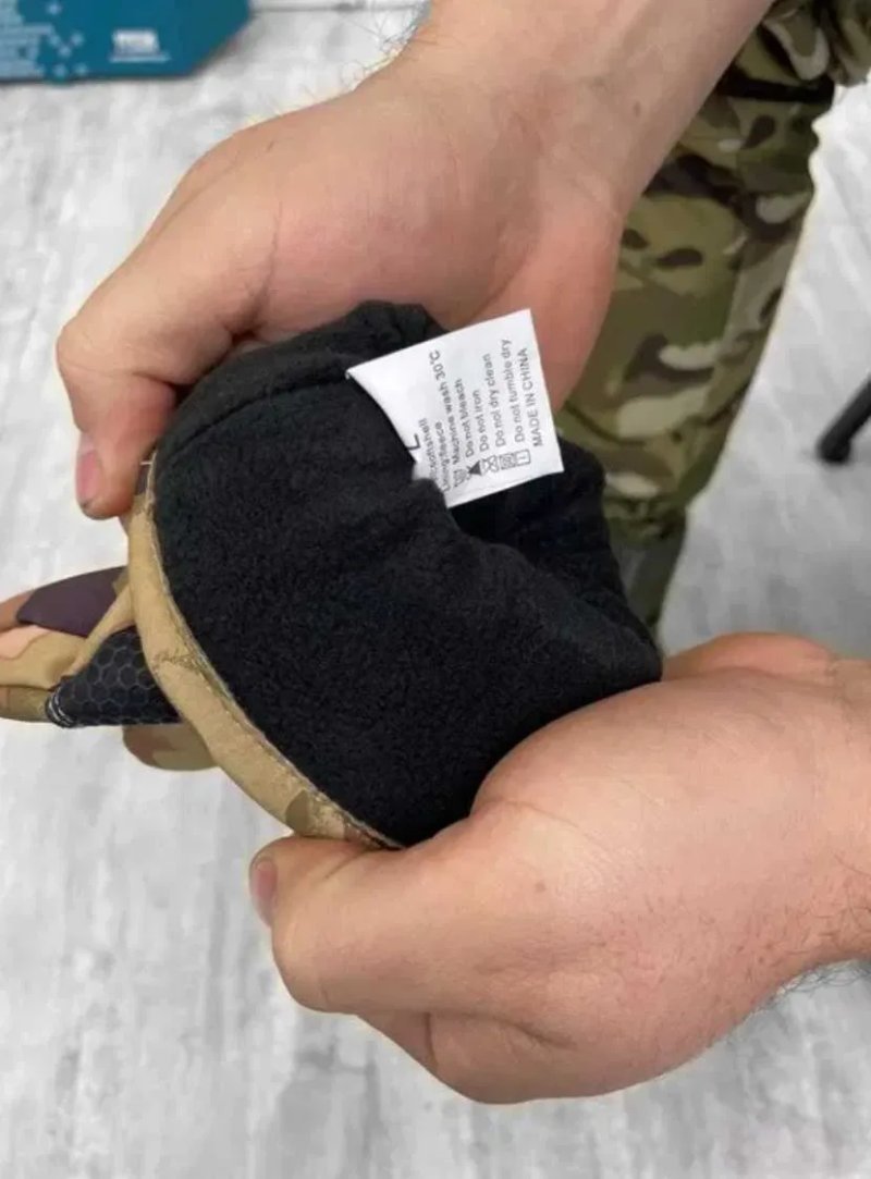 Зимние тактические водонепроницаемые перчатки SOFT SHELL мультикам зимние теплые перчатки сенсорные — фото 4