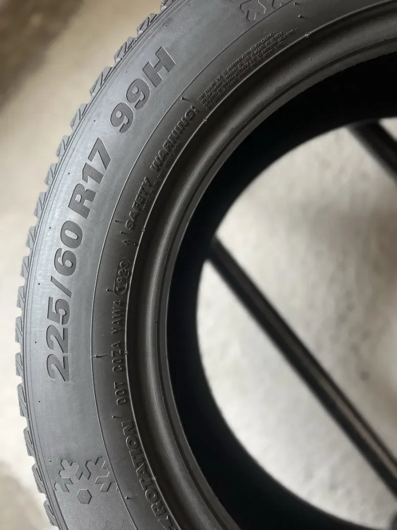 Зимові шини‼️225/60 R17 Kumho WinterCraft 99H 8мм 2023рік — фото 7