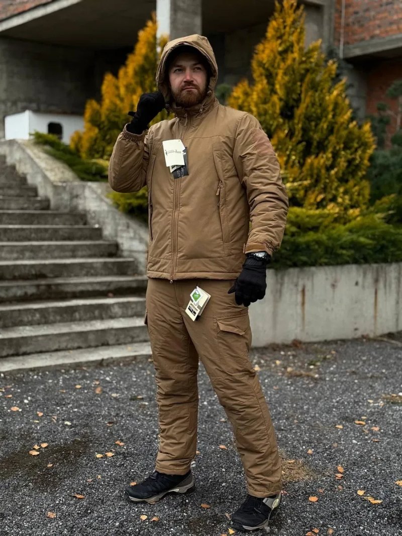 Зимовий костюм Level 7 Gen III койот ECWCS 7 шар куртка штани -40°C — фото 7