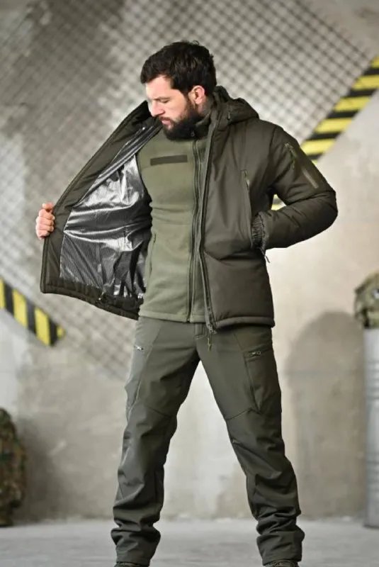 Зимовий тактичний костюм 5в1 олива/мультикам M-XXXL — фото 3