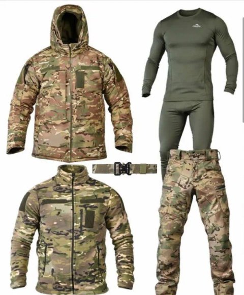 Зимовий тактичний костюм 5в1 (олива, мультикам) M-XXXL
