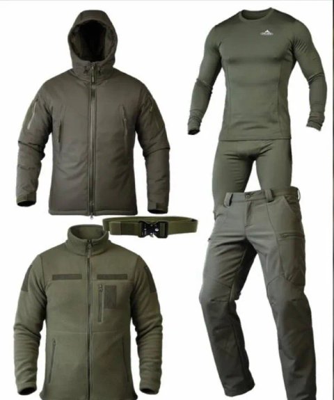 Зимовий тактичний костюм 5в1 олива/мультикам M-XXXL