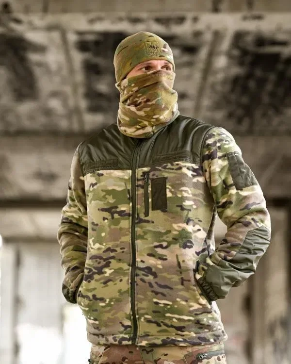 Зимовий тактичний костюм 5в1 Tаslan мультикам / військовий комплект у кольорі мультикам 5 речей у комплекті як на фото — фото 7