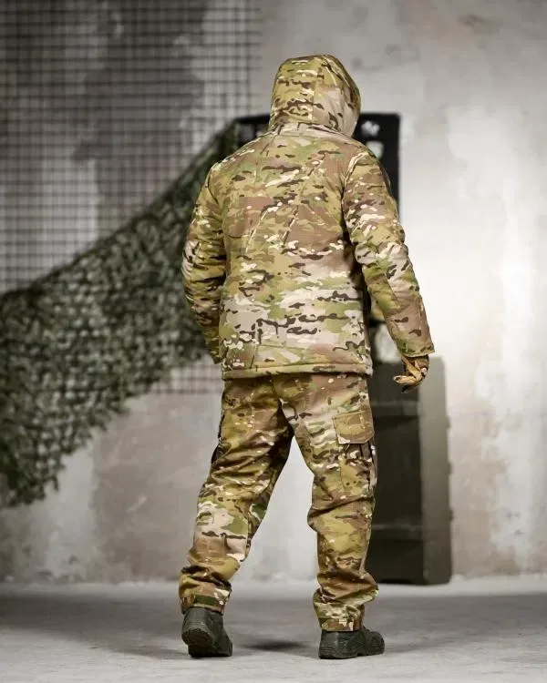 Зимовий тактичний костюм 5в1 X-FORCE Multicam / 5 речей у комплекті теплий чоловічий комплект для військових Колір мультикам — фото 8