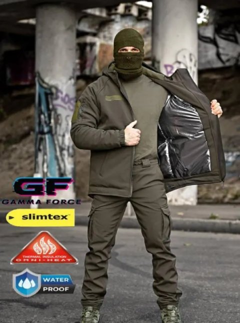 Зимовий тактичний костюм GF GAMMA FORCE олива, мультикам, піксель