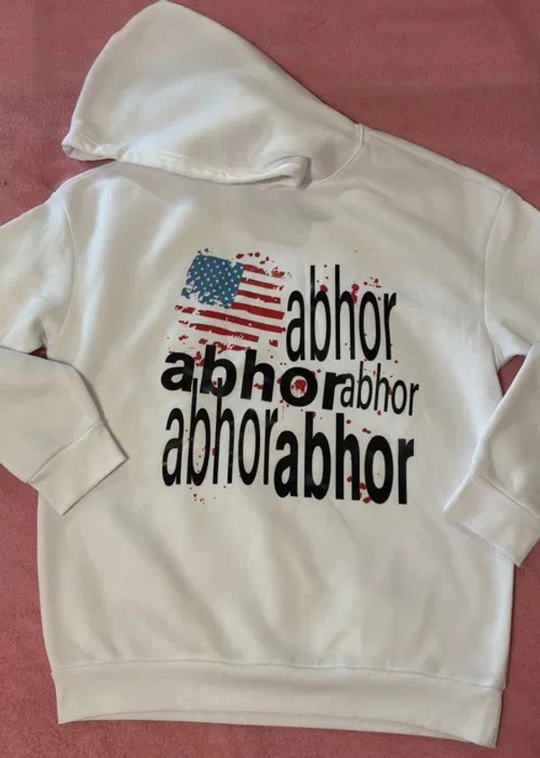 Белый худи