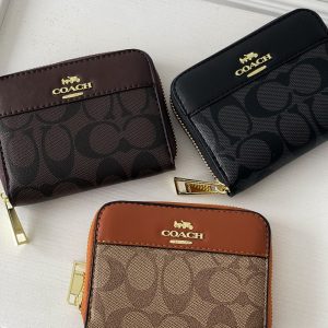 Гаманець Coach маленький напис.