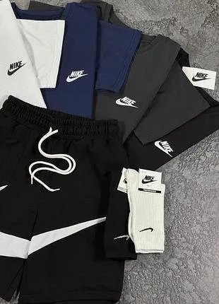Комплект футболка та шорти nike + шкарпетки