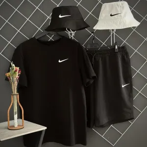 Комплект 3в1 nike. Футболка, шорти, панама.
