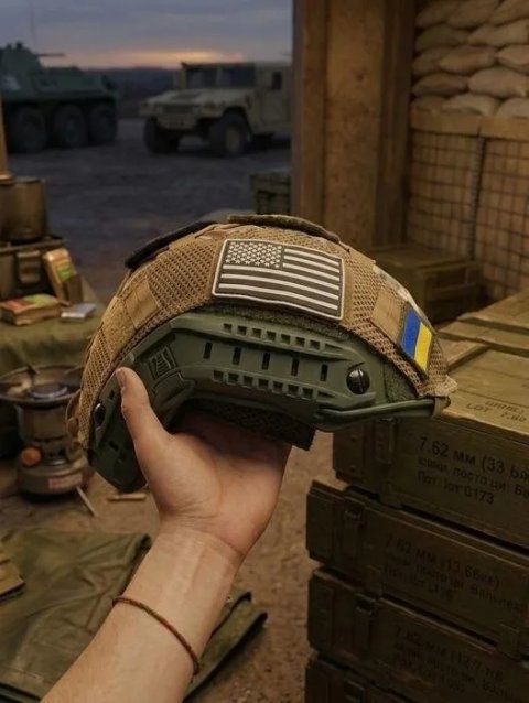 Шлем тактический с креплением для аксессуаров