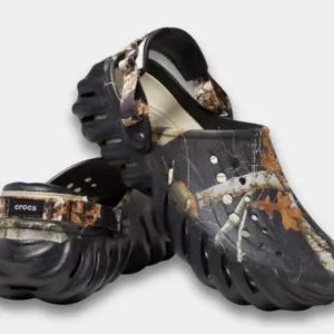 Crocs Echo Clog Realtree Black арт. 208232 / Крокс Ехо черные/камуфляж Сабо